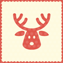 stag christmas icon